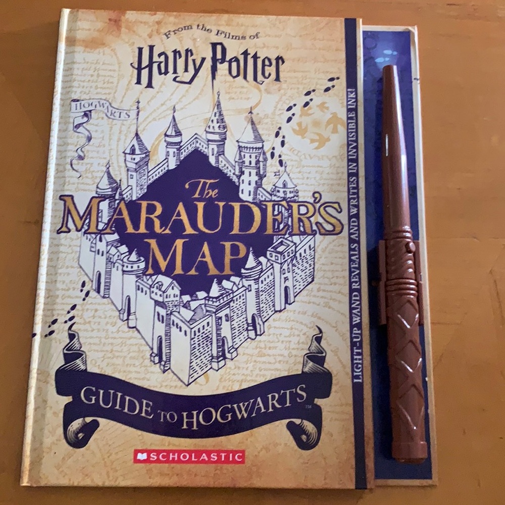 Harry Potter book &  wand